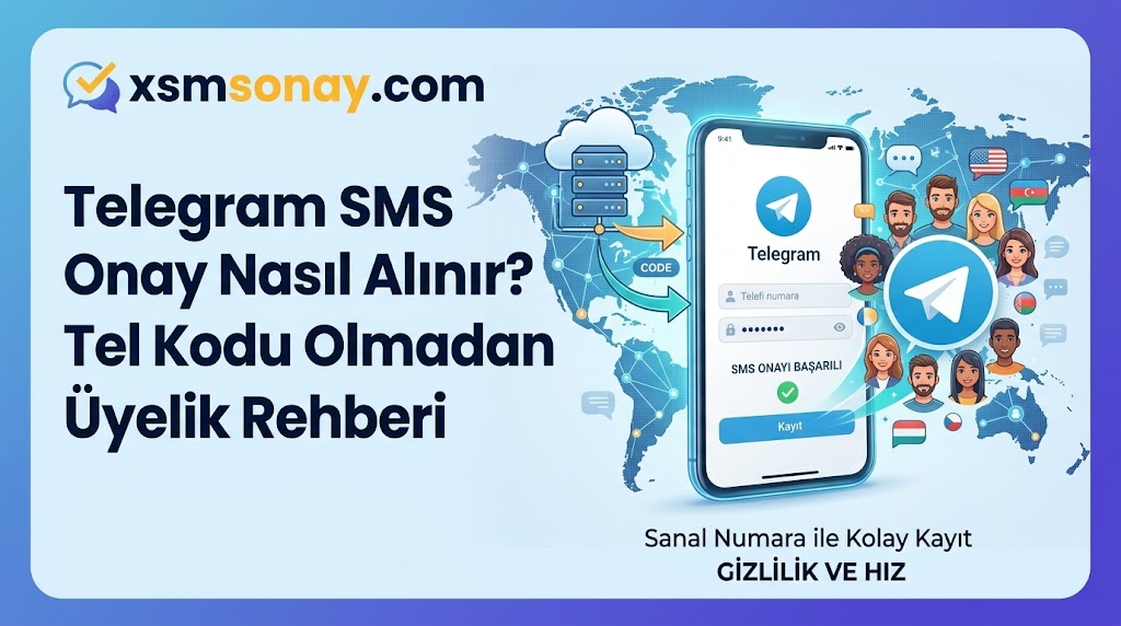 Telegram SMS Onay Nasıl Alınır - Sanal Numara Al