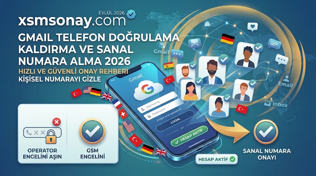 Gmail Telefon Doğrulama Kaldırma 2026 | Sanal Numara