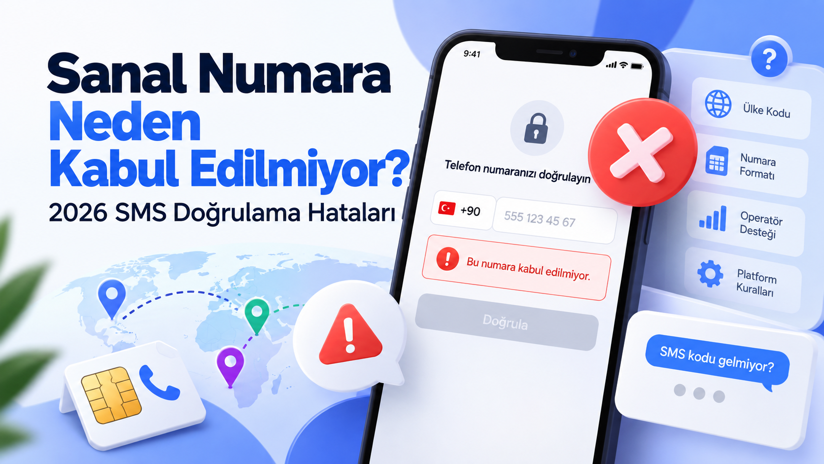 Sanal Numara Neden Kabul Edilmiyor? 2026 SMS Doğrulama Hataları