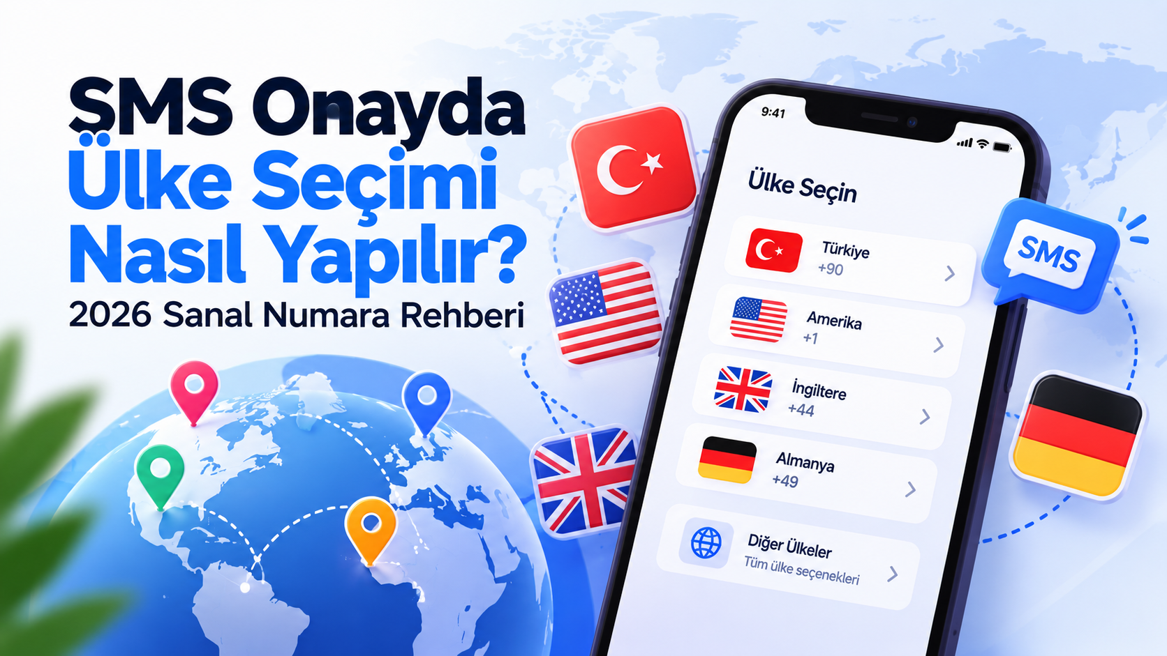 SMS Onayda Ülke Seçimi Nasıl Yapılır? 2026 Sanal Numara Rehberi