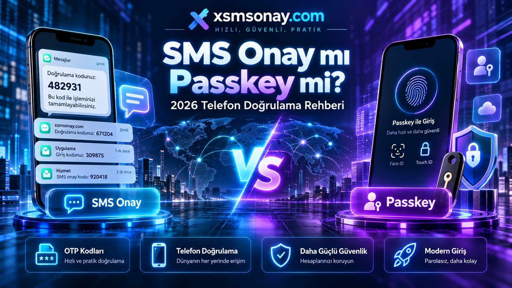 SMS Onay mı Passkey mi? 2026 Telefon Doğrulama Rehberi